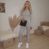 Long Sleeve Stripe Zip Jumpsuit in Slim Fit